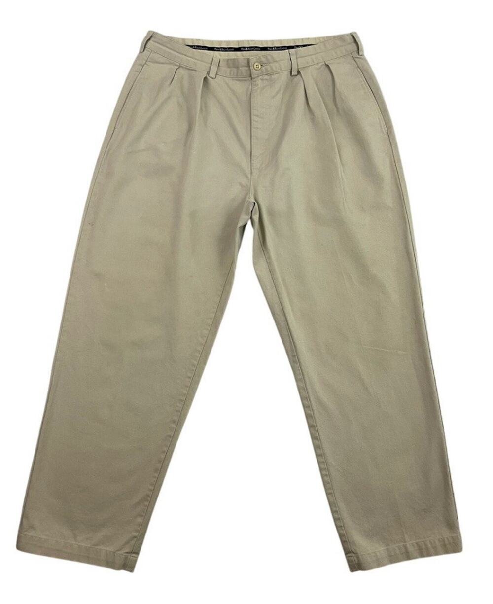 Vintage Polo Ralph Lauren Pants Mens 38x30 Andrew Pleated Khaki Preppy Grandpa